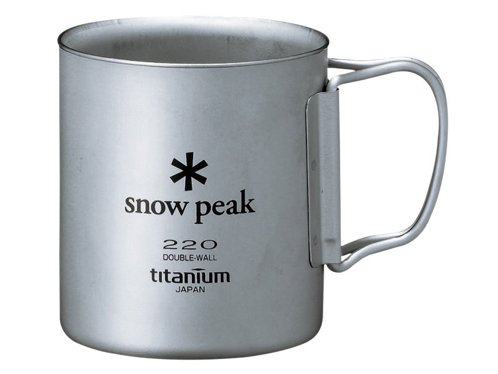スノーピーク(snow peak) チタン ダブルマグ 220 [容量220ml] フォールディングハンドル MG-051FHR