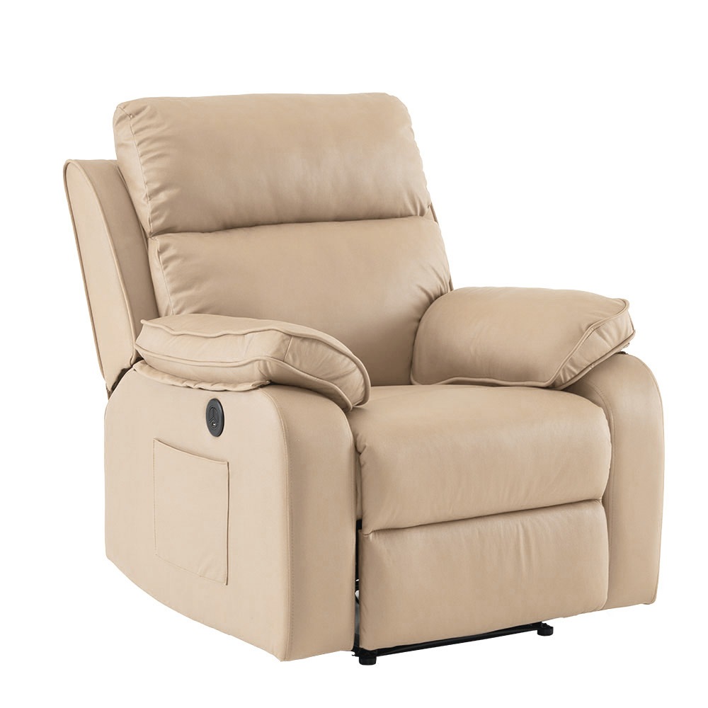 新品1599【元SKU：N508P236512D】リクライニングソファー 電動リクライニングソファ オットマン一体型 1人掛け USBポート付き 電動ソファ モーションソファー 耐圧分散 電動ソファー
