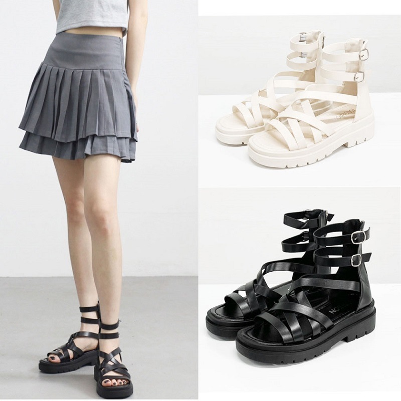 Jame Glady High Sandals レディース 歩きやすい ウォーキング 厚底 韓国発 22.5-25cm 2色