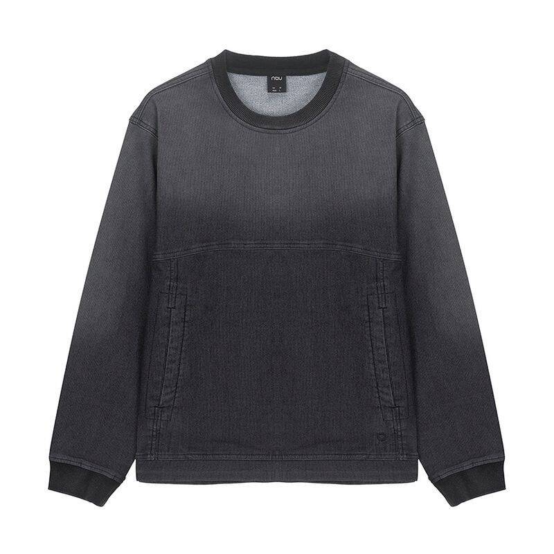 Nau デニムグラデーションTシャツ ブラック 496809