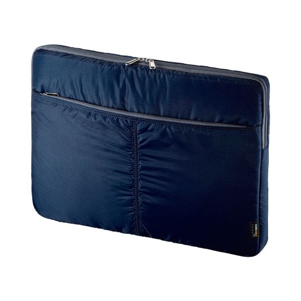 （まとめ）サンワサプライ 高機能PCインナーケース11.6インチワイド ネイビー IN-SN11NV 1個(×2セット)