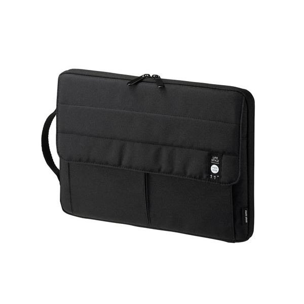 (まとめ) サンワサプライ カジュアルPCインナーケース(11.6型ワイド) IN-CA11BK (×3セット)