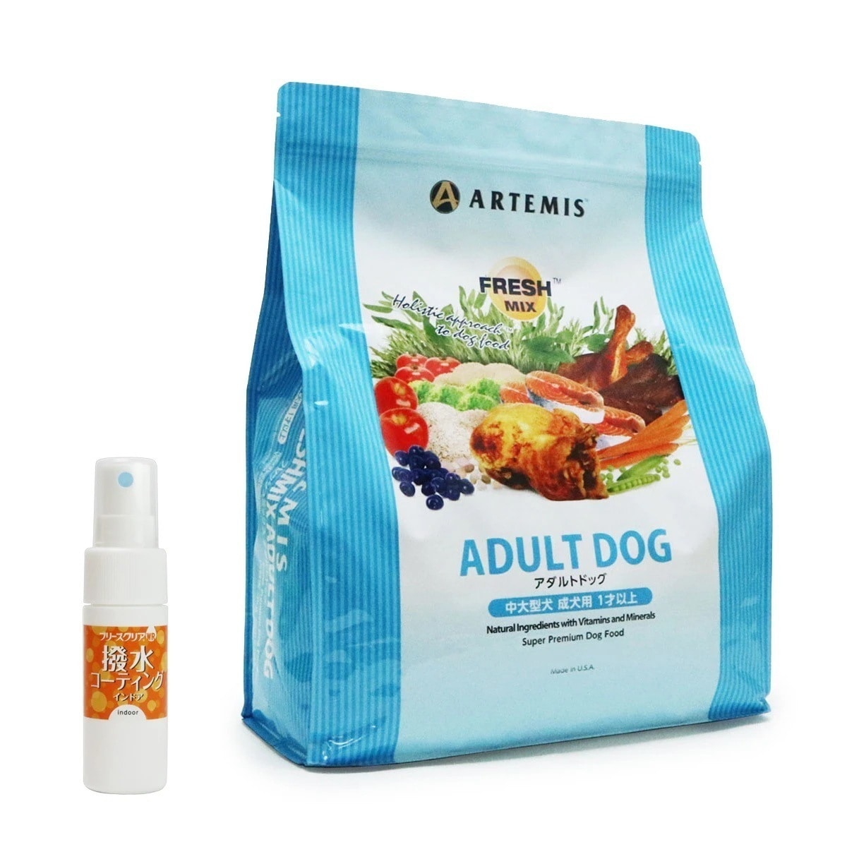 フレッシュミックス ドッグフード アダルトドッグ 3kg【撥水コーティングインドア(水回り用) 20ml付き】
