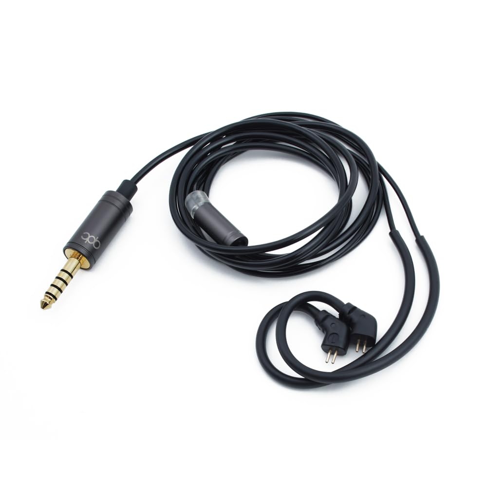 キューディーシー(qdc) SUPERIOR Cable 4.4-IEM2pin カスタムIEM 2pinコネクター(0.78mm)/4.4mmバランスプラグ(金属ス リーブストレート) 高純度無酸素
