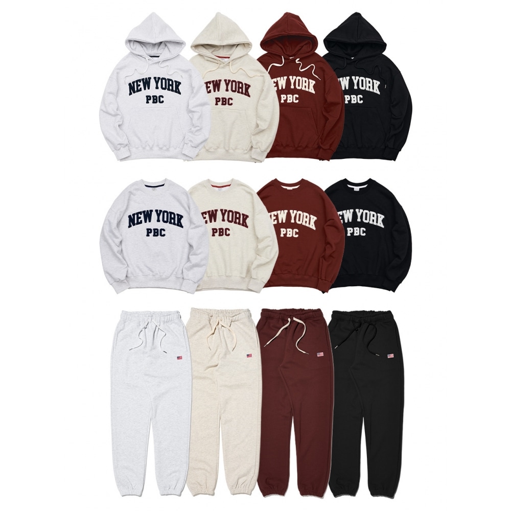 ペーパーボーイブックルニューヨークスウェットセットアップ 4色