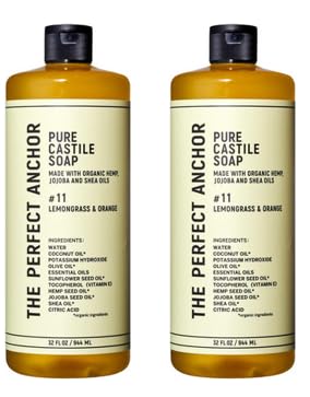 ザ・パーフェクトアンカー ピュアカスチールソープ レモングラス&オレンジ 944ml*2本セット