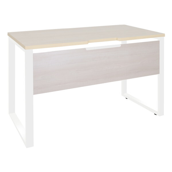 法人限定 カグクロ ALT-1206-WH-LW ALetto 平机W1200 ホワイトフレーム*ライトウッド メーカー直送