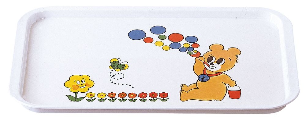 （まとめ買い）エンテック お子様食器 コロちゃん トレー KF-13 [x3]