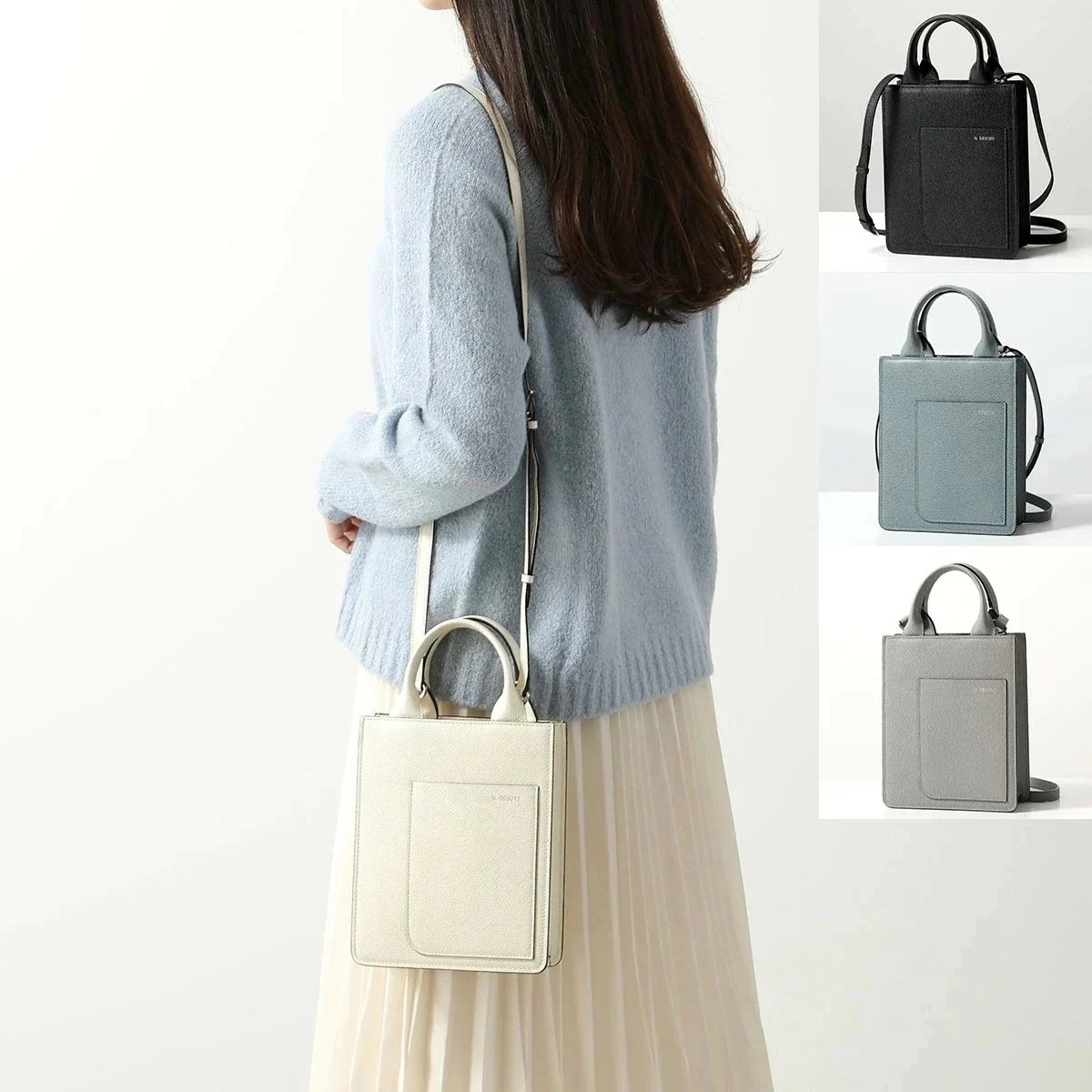 Valextra ヴァレクストラ ショルダーバッグ BOXY MICRO ボクシィ マイクロ WBBX0037028LRL99 V5X37 028 レディース