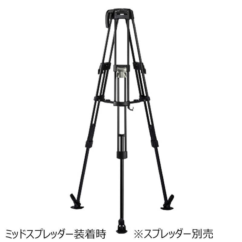 平和精機工業　Libec 75mmクイックロック/アルミ製軽量ロング3段三脚　LIQL40B