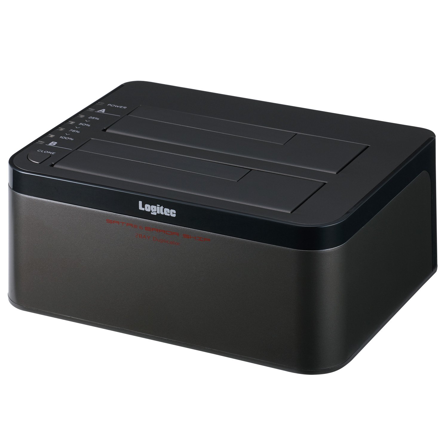 ロジテック HDD SSD コピー スタンド デュプリケーター クローン 換装 usb対応 SATA 【 エラースキップ機能 / 3.5インチ / 2.5インチ / Win/Mac/テレビ 】 国内メ