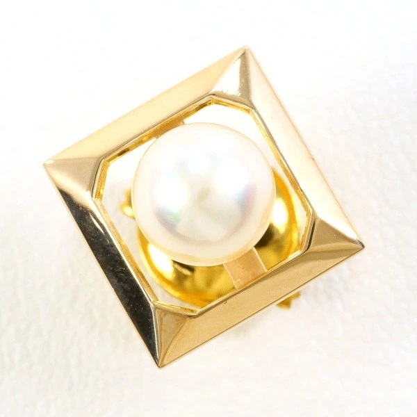 K14 14金 YG イエローゴールド 合金 ピンブローチ パール (真珠) ジュエリー 中古