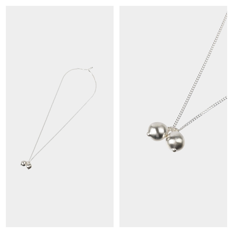 【LOW CLASSIC】 RU SHUO X LOW CLASSIC GEMINI NECKLACE 2 : SILVER