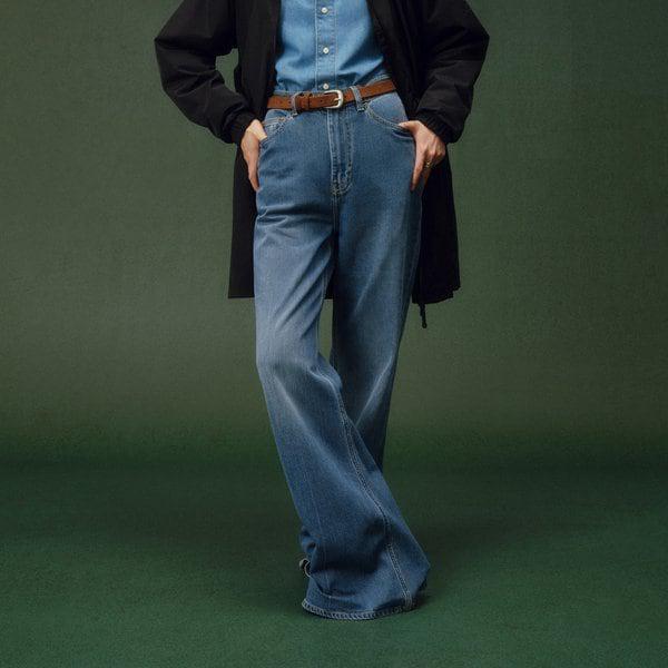 女性デニムフレアパンツ A41AB A2Y