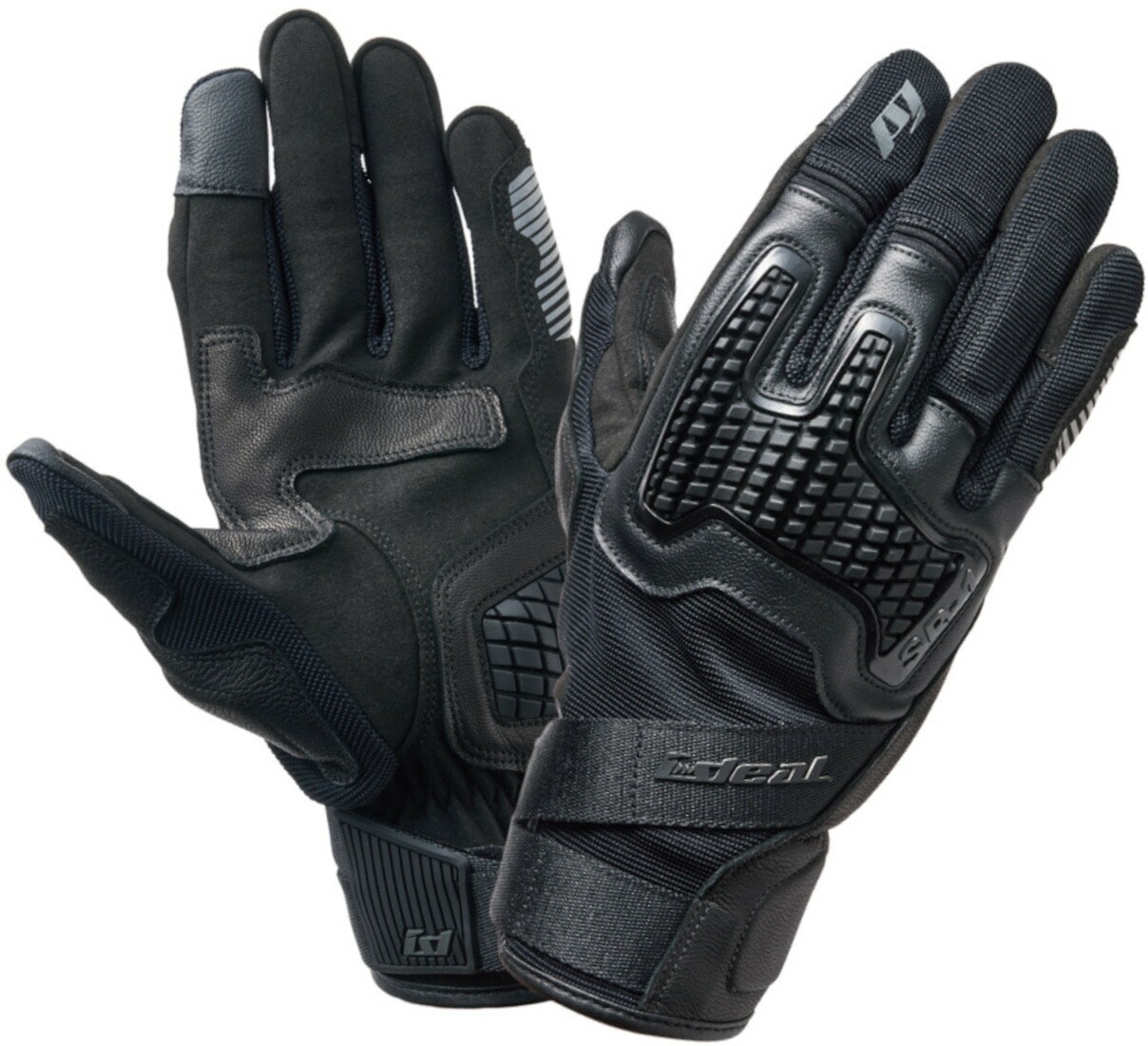 山城(yamashiro) IDEAL アイディール バイク用 グローブ 春夏モデル ID-018 ENIGMA (エニグマ) ブラック XSサイズ ID018BK/XS