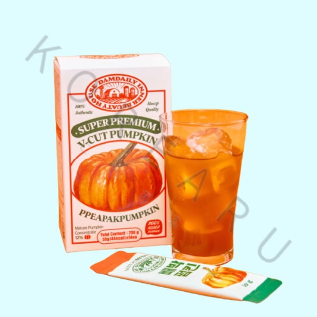 韓国で話題 【PPEAPAK PUMPKIN】 かぼちゃ汁 （50g x 28個） ダイエット むくみ対策 低糖 かぼちゃ茶 持ち歩き ばらまき プレゼントにも おすすめ