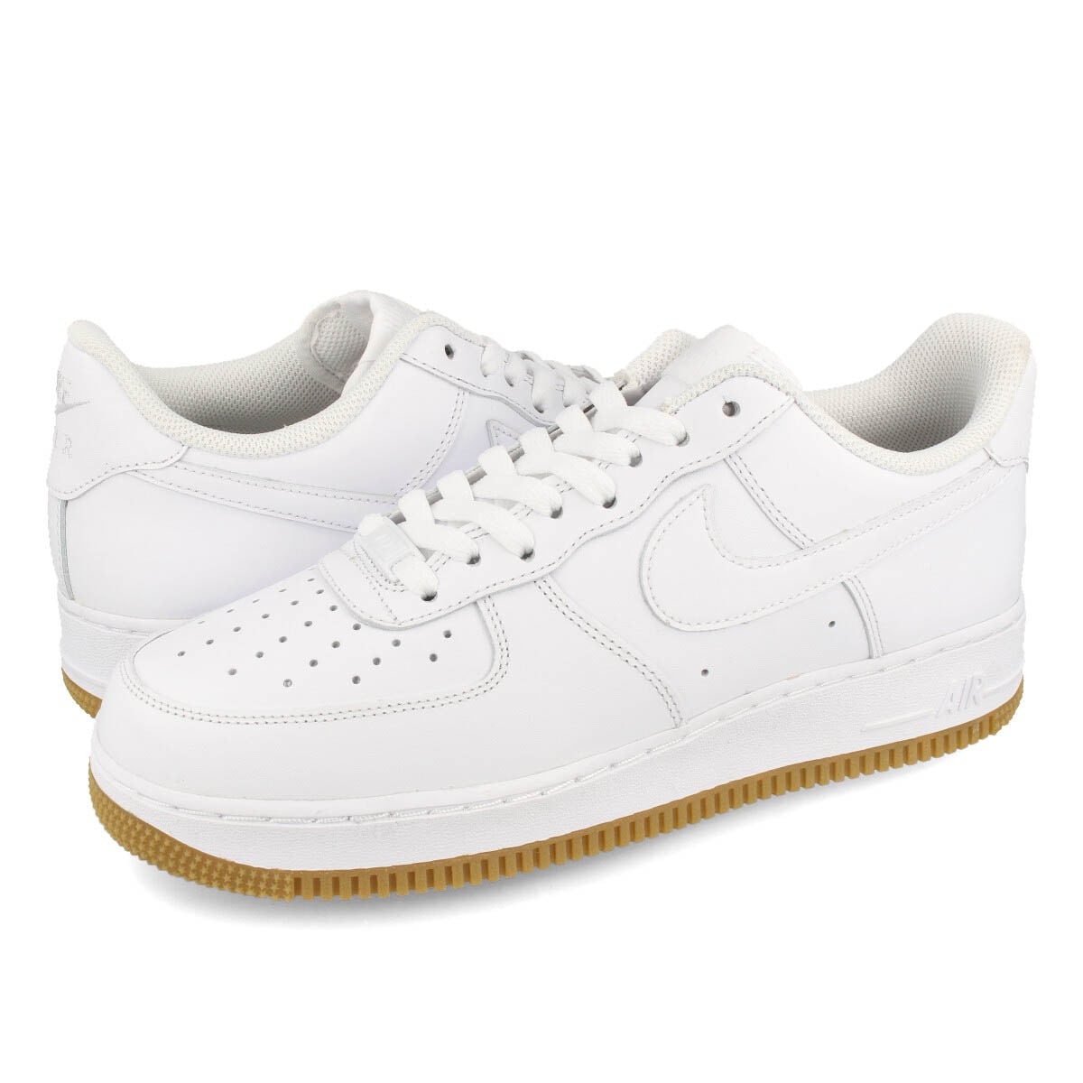NIKE AIR FORCE 1 07 WHITE/WHITE/GUM LIGHT BROWN