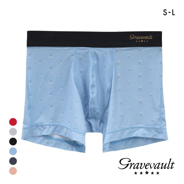 グレイブボールト STAR STUDS ショート ボクサーパンツ SML メンズ 前閉じ 日本製 G