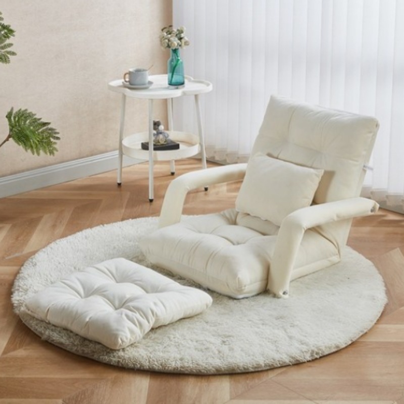 1人用 ファブリックソファー 快適な座椅子+背クッション+座布団