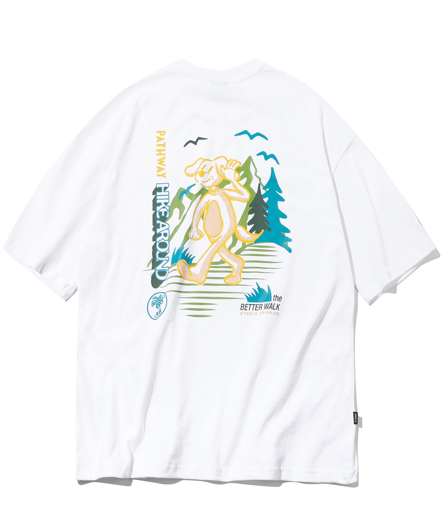 CPGN スタジオハイクラウンドショートスリーブ T シャツホワイト