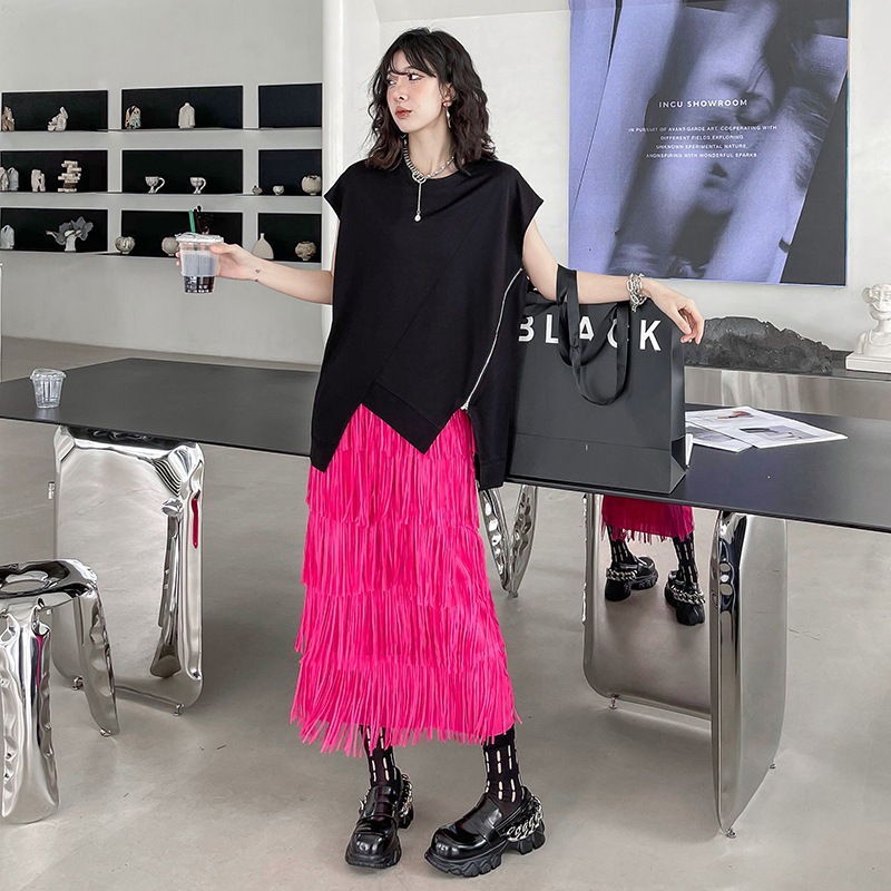 マキシスカート 新作 おしゃれ ハイウエスト 薄手 スカート タイトスカート 気質 着痩せ プリーツスカート ロングスカート バブル・バルーンスカート レース