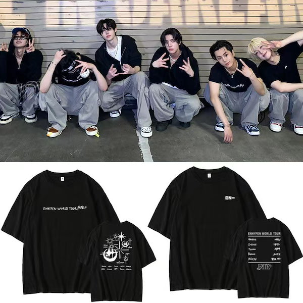 Qoo10] ENHYPEN服Tシャツ半袖服純綿半袖t