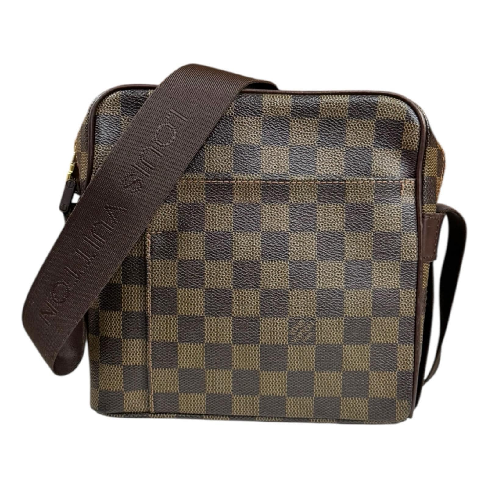 ルイヴィトン オラフPM ダミエ ショルダーバッグ ダミエキャンバス N41442 ブラウン LOUIS VUITTON 中古