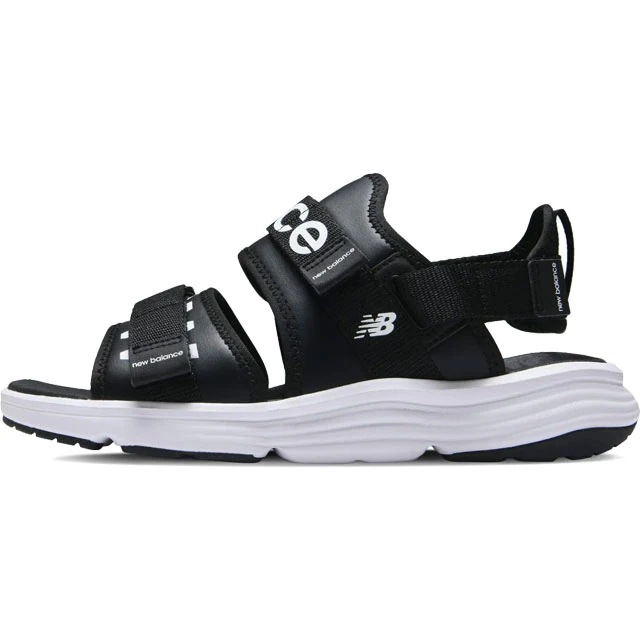 ニューバランス サンダル メンズ ワイズD スポーツサンダル レディース カジュアルシューズ ベルクロ スポサン 2WAY マジックテープ 靴 SUA750 A3 ブラック/ホワイト 黒