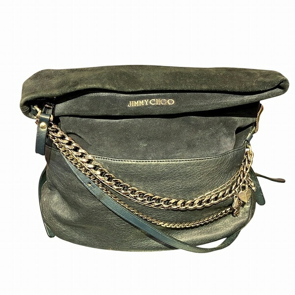 ジミーチュウ バイカー 3連チェーン バッグ ショルダーバッグ レディース