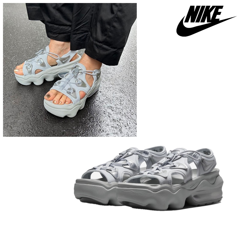 WMNS AIR MAX KOKO SANDAL SE HJ9651-001 サンダル ナイキ ココ 厚底 ピュアプラチナム/メタリックシルバー レディース ウィメンズ プラットフォーム 履きやすい