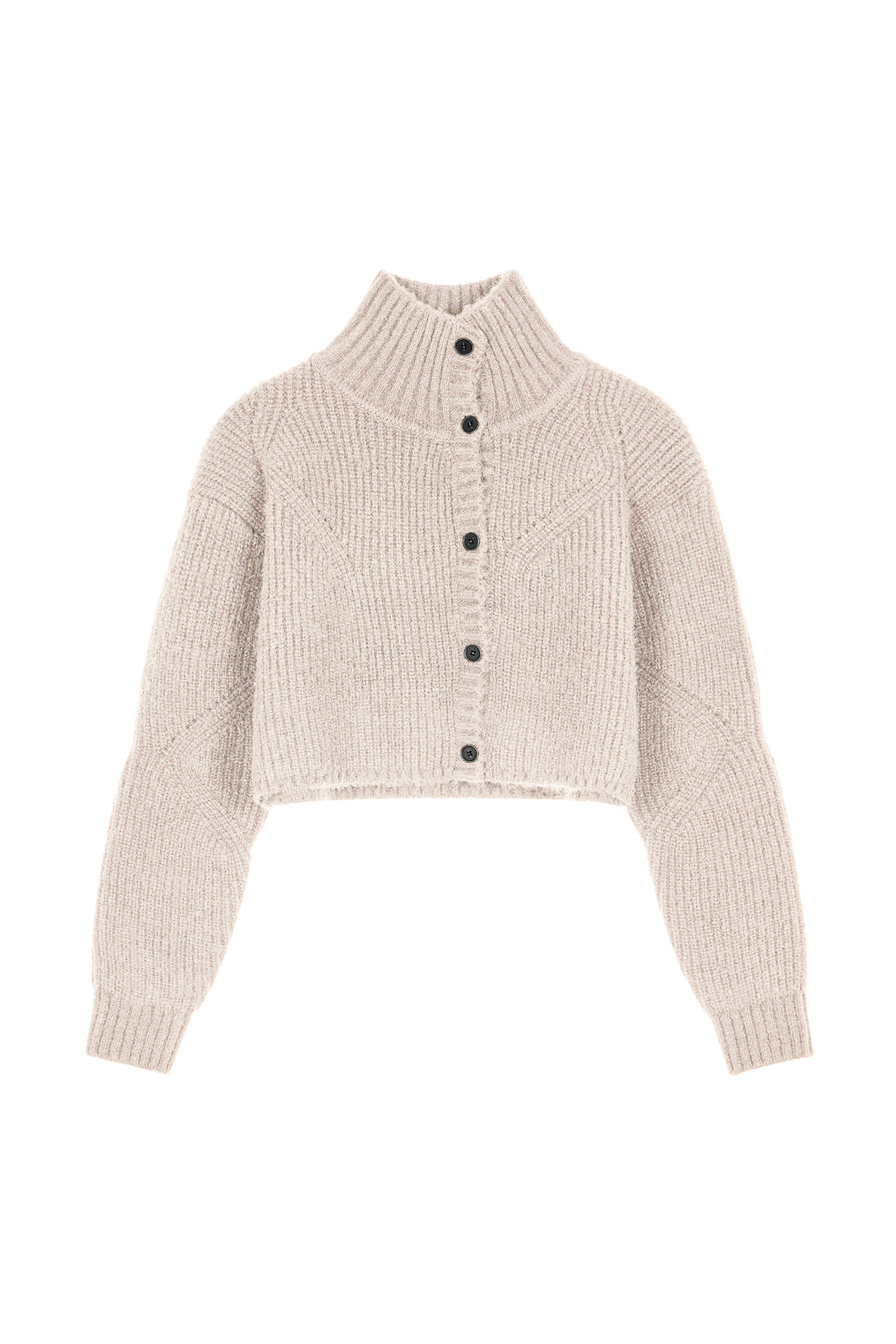 【DEINET】 CROP KNIT CARDIGAN : BEIGE