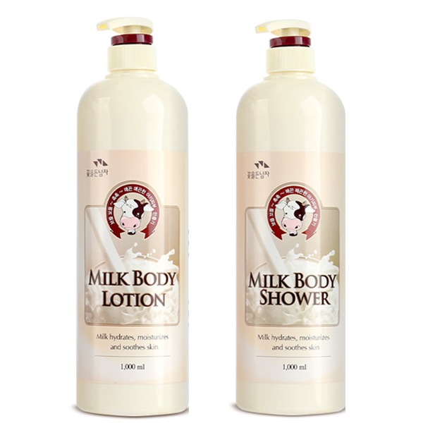 花を持つ男1+1ミルクボディローション1000ml大容量