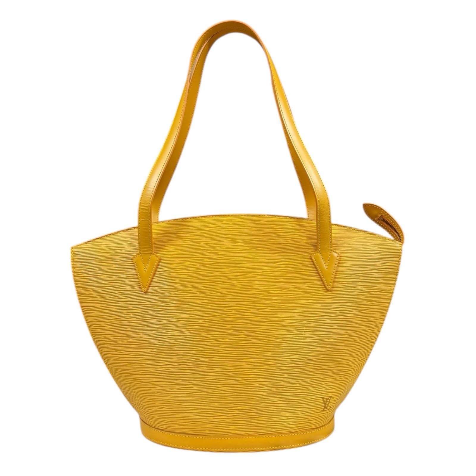 ルイヴィトン サンジャックショッピング エピ ショルダーバッグ エピレザー M52269 イエロー LOUIS VUITTON 中古