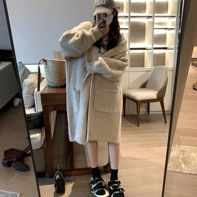 トップス デート カットソー ニットソー セーター カーディガン 上着 ミモレ ミモレ丈 袖あり 長袖 かわいい 大人可愛い きれいめ シンプル カジュアル 大人 上品 おしゃれ お洒落 主役級