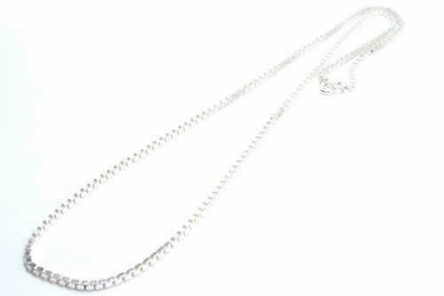 ベネチアンネックレスチェーン（M）長さ46cm 太さ2mm シルバー925 本物の銀 高級 アクセサリー ジュエリー 首飾り プレゼント 男性 女性 定番 細め 短め sn-00-0003-46 5,049円