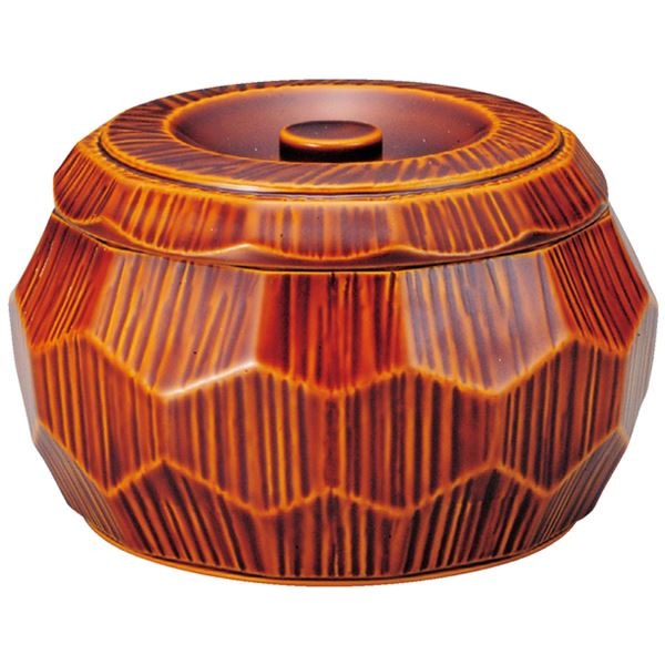 はつり亀甲丼/どんぶり鉢 本漆春慶塗（内黒） A 直径150mm95mm 日本製 食洗機対応 和食 レストラン 店舗 お店