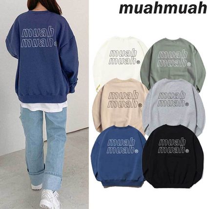 MUAHMUAH POINT LOGO NAPPING MTM 6色 スウェット 裏起毛有