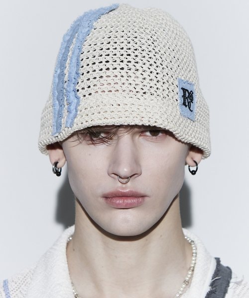 【RSSC】 DENIM PATCHED BEANIE : IVORY