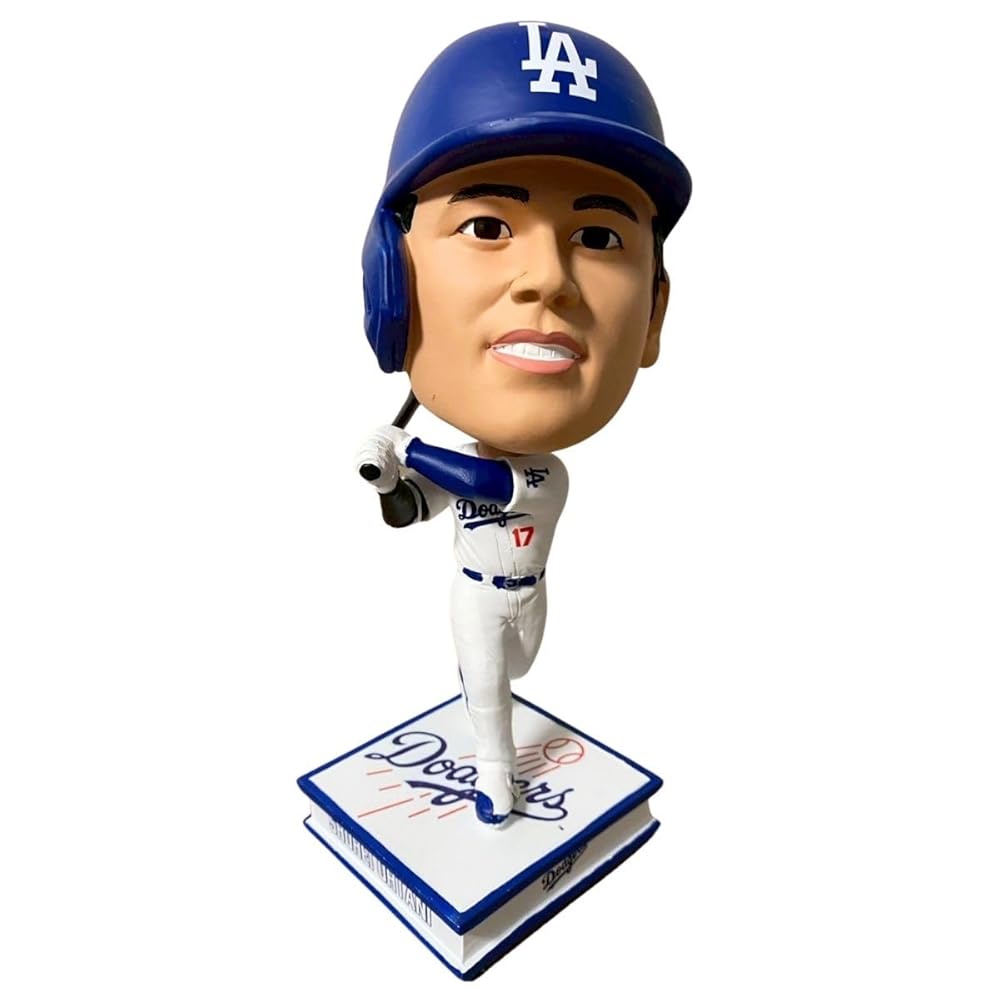 【10000体限定】大谷翔平 ドジャース バブルヘッド フィギュア 10.5インチ ホームユニフォーム バッター ホワイト [並行輸入品]