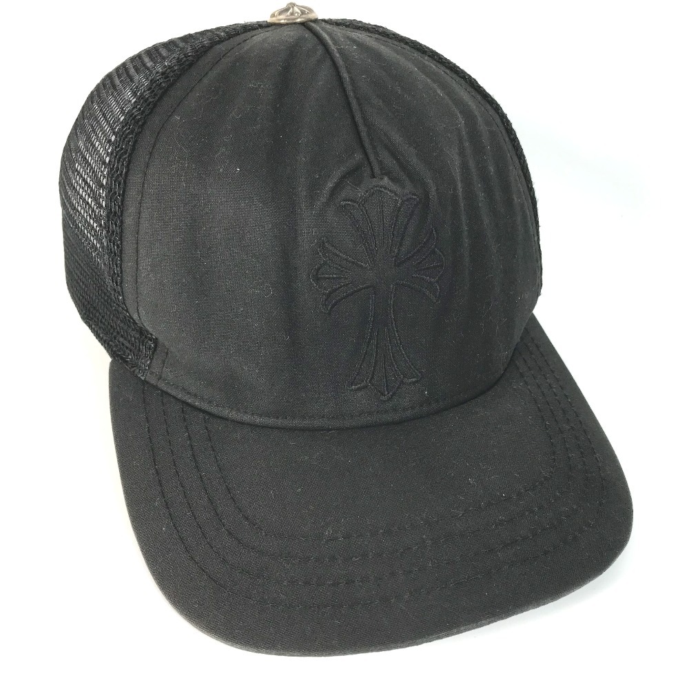 キャップ クロス 帽子 キャップ帽 ベースボール メッシュ ポリエステル ブラック