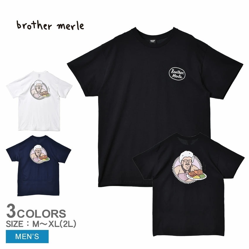 ブラザー マール ミートローフ S/S Tシャツ BR81037 メンズ 半袖 ロゴ プリント ワンポイント ストリート スケーター ブランド カジュアル トップス ウェア おしゃれ クルーネック