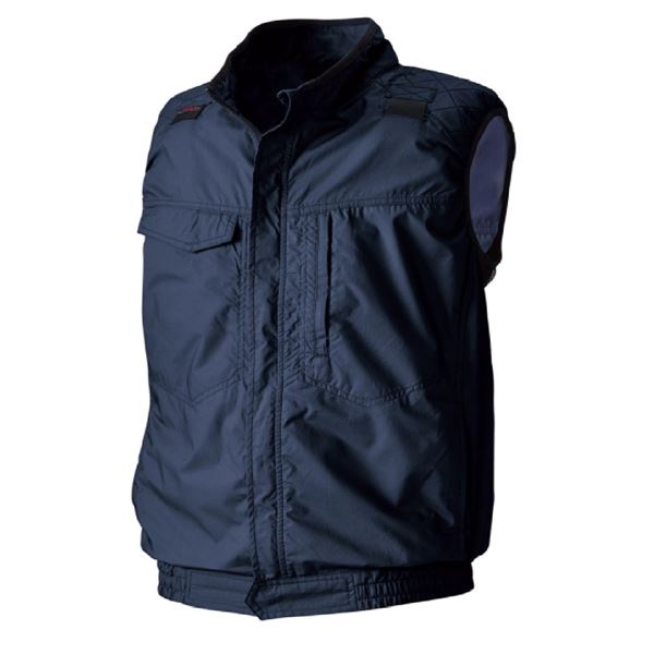 村上被服 HOOH 綿製 フルハーネス対応ベスト V82999 ネイビー サイズ：M 服単品 [バッテリー/ファン/ケーブル別売] 6,458円