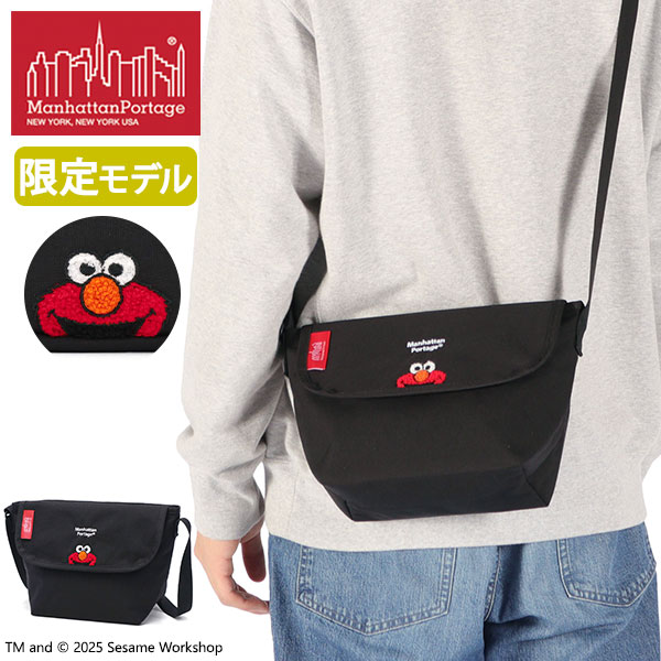 日本正規品 ショルダーバッグ メンズ レディース ブランド 軽量 小さめ セサミストリート エルモ コラボ 限定モデル 斜めがけ 撥水 SESAME ST MP1603BPDMGNTSSTEL