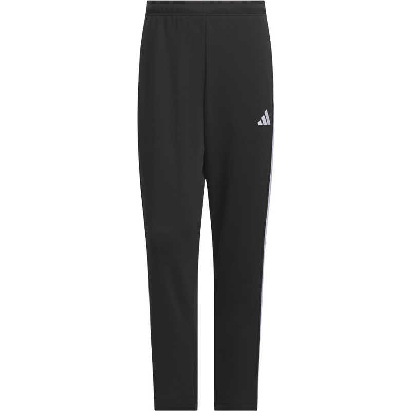 アディダス　メンズ スリーストライプス レギュラーフィット ダブルニット オープンヘム トラックパンツ ［メンズ /Sサイズ］ ブラック×ホワイト 【返品交換不可】 5,022円