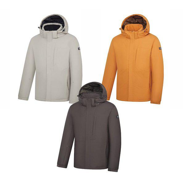 男性用冬ダックダウン防水透湿コールテックス保温登山パッド入りジャケット0084OK565M