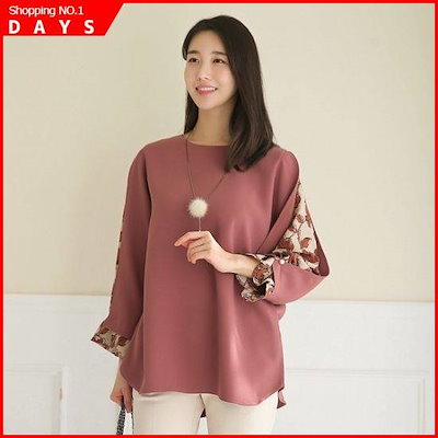 [デッド・ラとママの服デッドと8D-BL018グレイスプルのブラウス /シフォン/シースルーブラウス/韓国ファッション [デッド・ラとママの服デッドと8D-BL018グレイスプルのブラウス /シフォン/シースルーブラウス/韓国ファッション