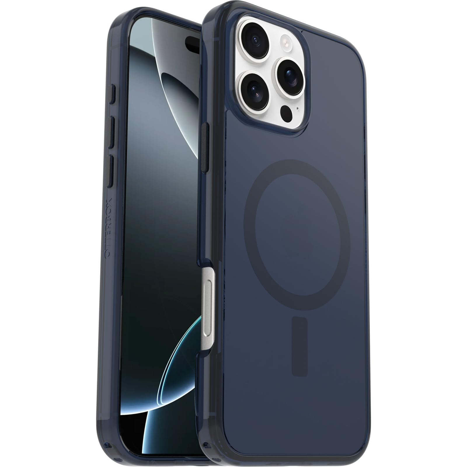 【OtterBox】全米No1ブランド 軍事規格の3倍の強度 iPhone 16 Pro Max用 耐衝撃 衝撃吸収 米軍MIL規格 Magsafe対応ケース Symmetry Clearブルーベア