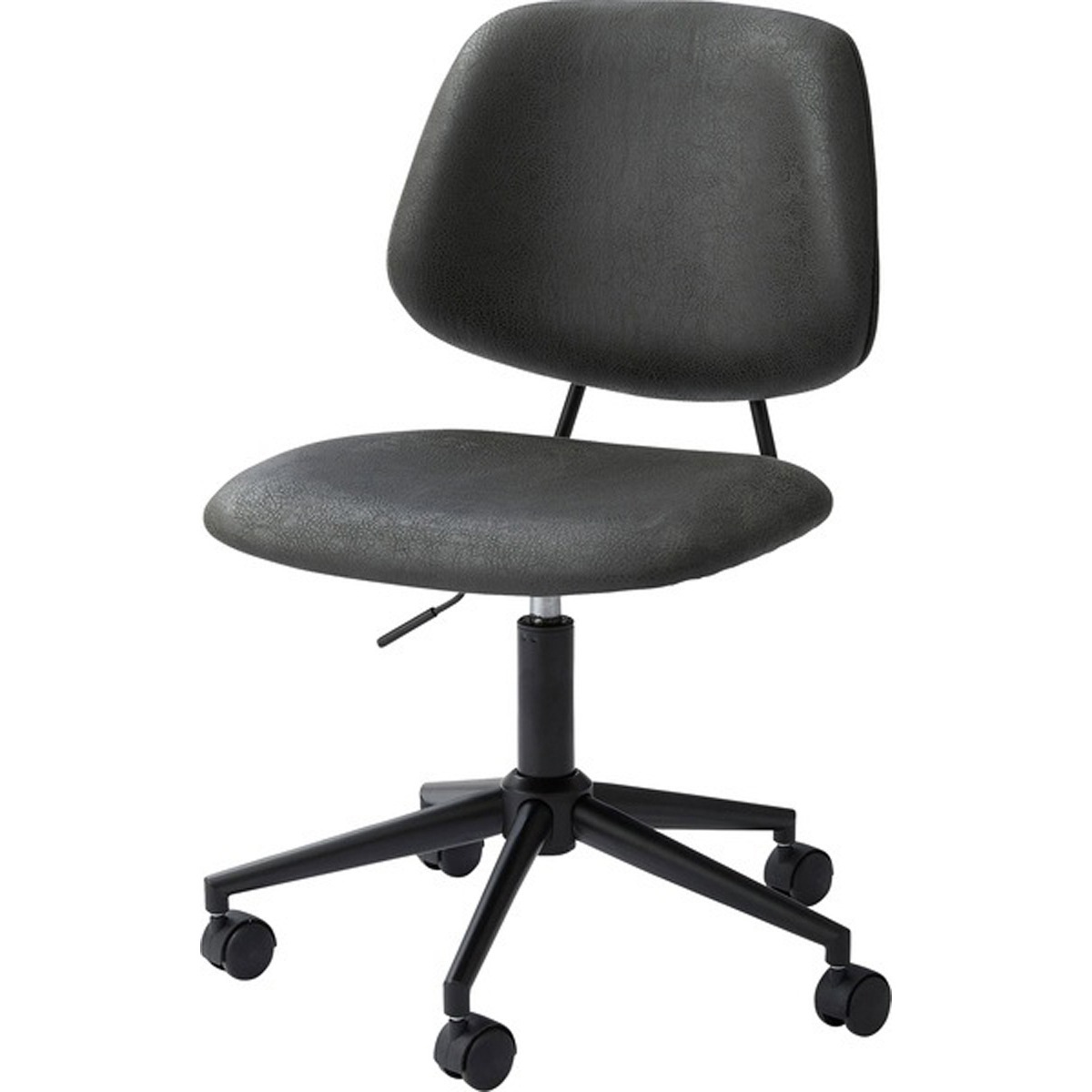 チェア PC-79 回転チェア デスクチェア オフィスチェア 座面回転 キャスター付き 移動可能 肘なし アームレス クロスレザー 椅子 いす ファブリック スタイリッシュ シンプル おしゃれ グレー