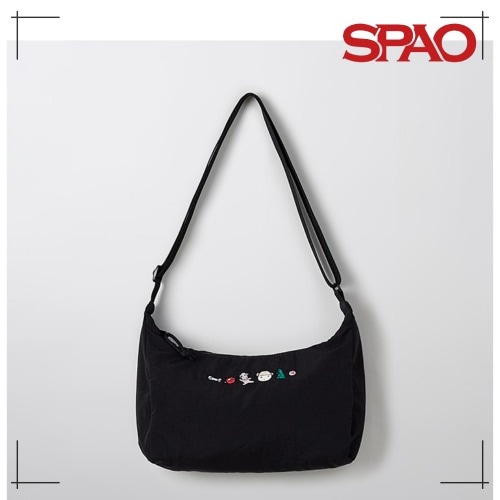 SPAO公式 マルはわんちゃん いらっしゃい マルネ 果物屋 軽量 クロスバッグ