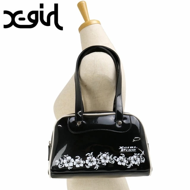 ピコ コラボ ハンドバッグ [105252053015] X-girl×PIKO HAND BAG レディース xgirl 鞄 ボストンバッグ BLACK 正規取扱店